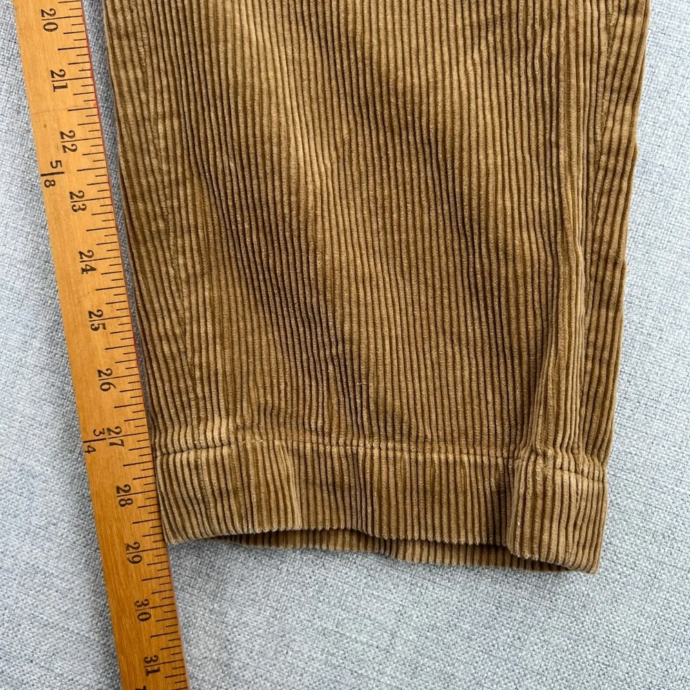 VTG Polo Ralph Lauren Corduroy Pants Men 34x30 Brown Wide Wale Cords Ivy Prep